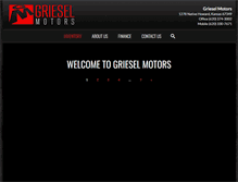 Tablet Screenshot of grieselmotors.com